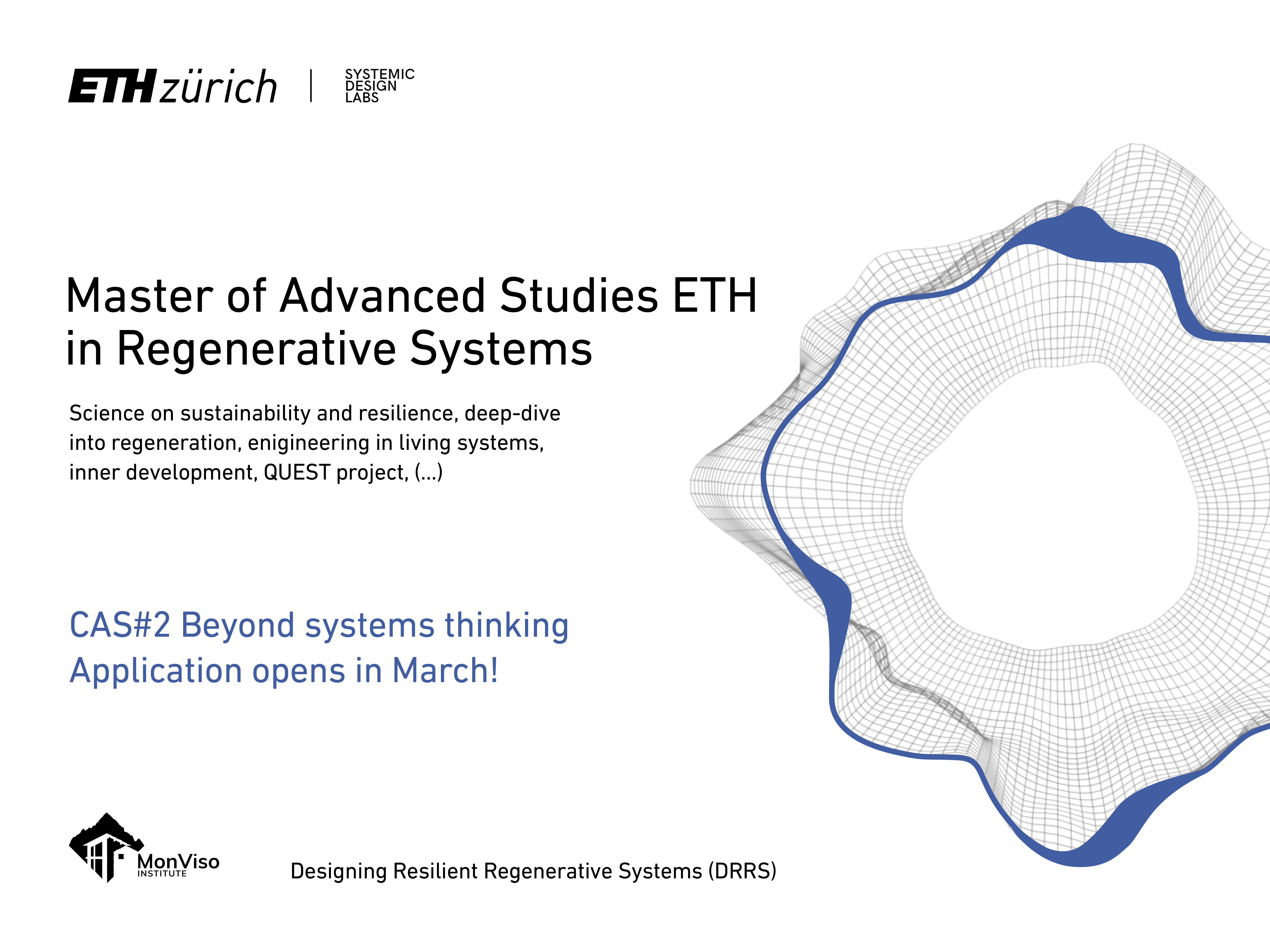 Master of Advanced Studies ETH in Regenerative Systems